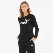 Puma Freizeit Pullover Essentials Logo - Baumwolle - schwarz Damen